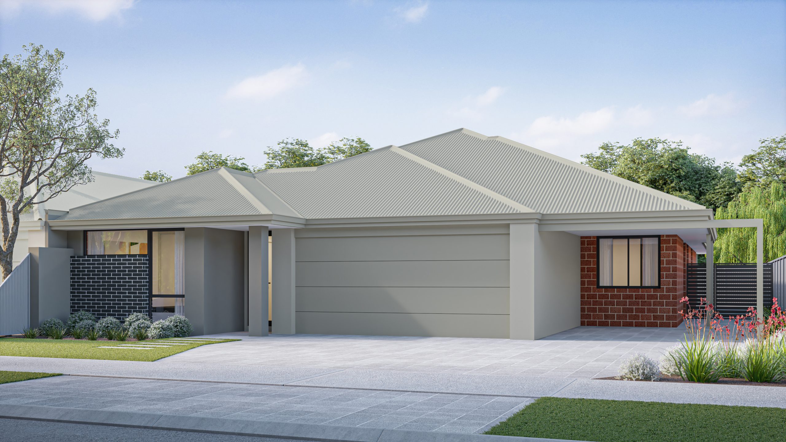 Modern single-storey home exterior